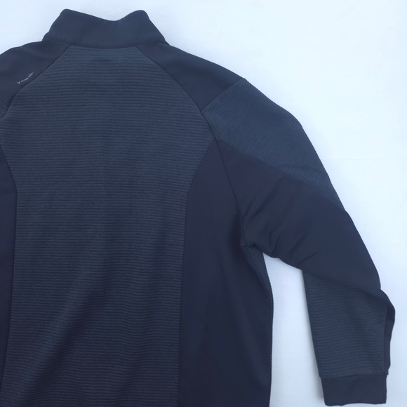 Callaway Mens 1/4 Zip Weather Series Swing Tech 2X Black Ribbed Pullover Jacket - Picture 5 of 9